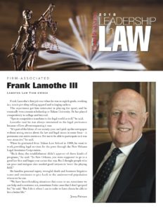 City Business Article about Frank Lamothe